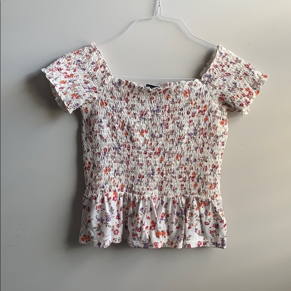 American Eagle Outfitters Tops - AEO Floral Smocked Top